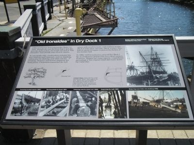 "Old Ironsides" in Dry Dock 1 Marker. Click for full size. "Old Ironsides" in Dry Dock 1 Marker image. Click for full size.