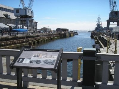Marker in Charleston Navy Yard image. Click for full size.