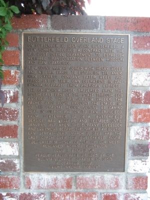 Butterfield Overland Stage Marker image. Click for full size.