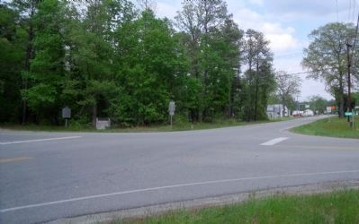 Darbytown, Charles City, & Willis Church Roads (facing east).. Click for full size. Darbytown, Charles City, & Willis Church Roads (facing east). image. Click for full size.