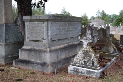 Gen. Samuel McGowan Crypt -<br>Southwest Corner<br>Long Cane Cemetery, Abbeville, SC image. Click for full size.