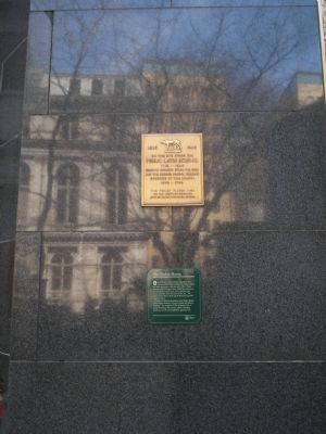 Markers on School Street. Click for full size. Markers on School Street image. Click for full size.