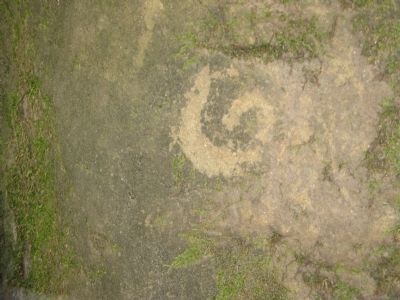 Petroglyph On Display in Interpretive Shelter image. Click for full size.