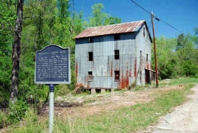 Manufacturing Site Marker and Abandoned Mill. Click for full size. Manufacturing Site Marker and Abandoned Mill image. Click for full size.