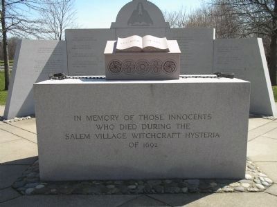 Salem Village Witchcraft Victims' Memorial Marker image. Click for full size.