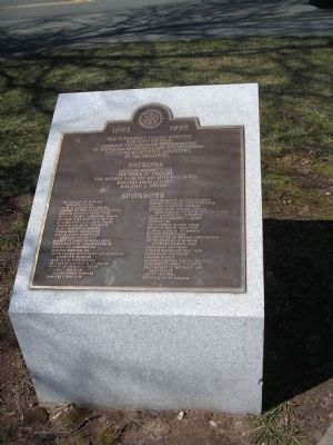 Credit plaque for Witchcraft Victims' Memorial image. Click for full size.
