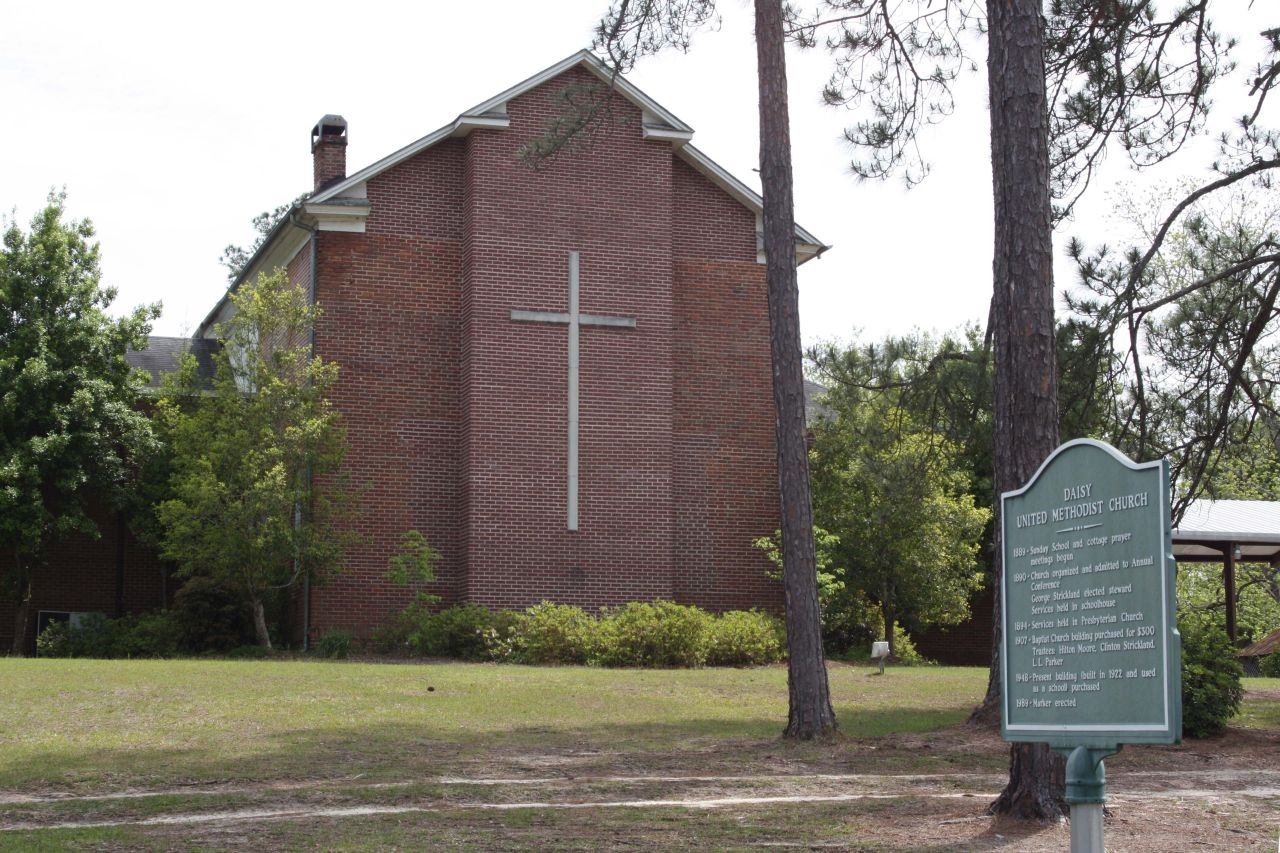 Daisy United Methodist Church and Marker