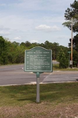 Daisy United Methodist Church Marker as seen along US 280, Ga 30 image. Click for full size.