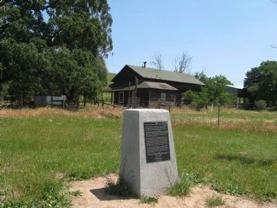 Marker and Harvey Bear Ranch House in Background image. Click for full size.
