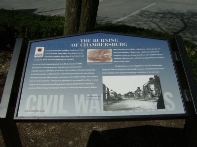 The Burning of Chambersburg Marker image. Click for full size.