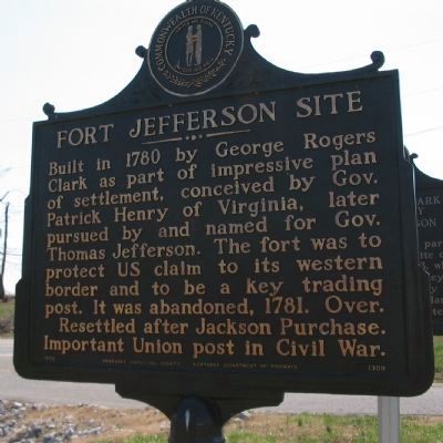 North Side of Marker - Fort Jefferson Site image. Click for full size.