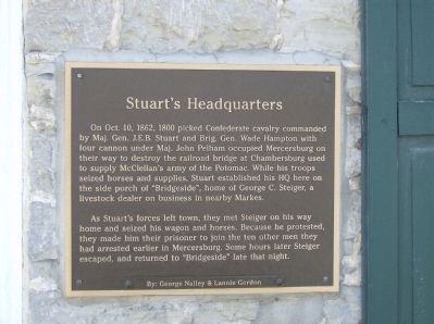 Stuart's Headquarters Marker image. Click for full size.