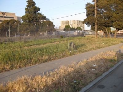 Oakland's First Public School Missing Marker - Wide Shot. Click for full size. Oakland's First Public School Missing Marker - Wide Shot image. Click for full size.