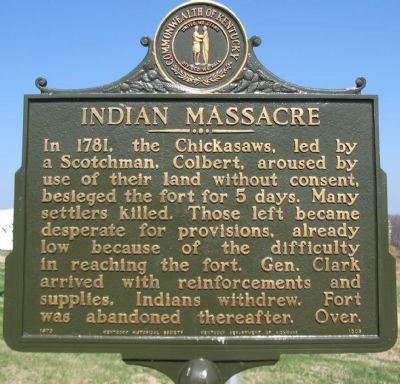 South Side of Marker - Indian Massacre image. Click for full size.