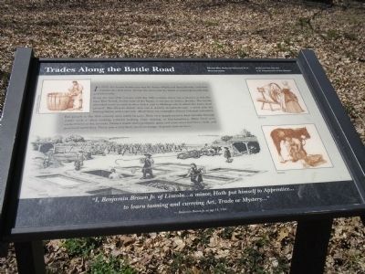 Trades along the Battle Road Marker image. Click for full size.