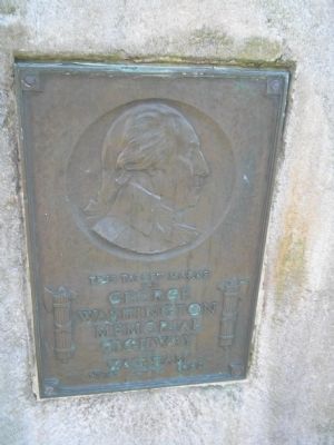 George Washington Memorial Highway Marker. Click for full size. George Washington Memorial Highway Marker image. Click for full size.