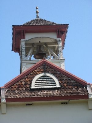 City Hall Bell Tower and Bell image. Click for full size.