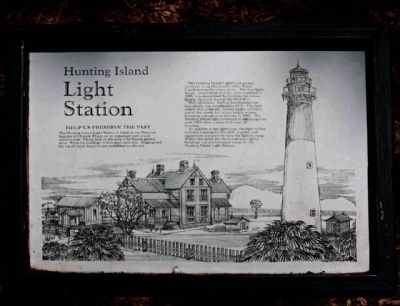 Hunting Island Light Station Marker. Click for full size. Hunting Island Light Station Marker image. Click for full size.