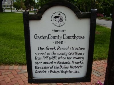 Gaston County Courthouse Marker. Click for full size. Gaston County Courthouse Marker image. Click for full size.