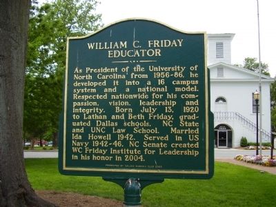 William C. Friday Marker image. Click for full size.