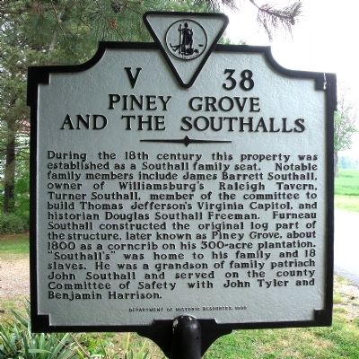 Piney Grove and Southalls Marker image. Click for full size.
