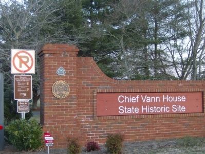 Chief Vann House Entrance to Historic Site image. Click for full size.