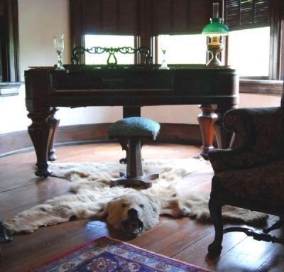 Bear Skin Rug in the Rogers Library image. Click for full size.