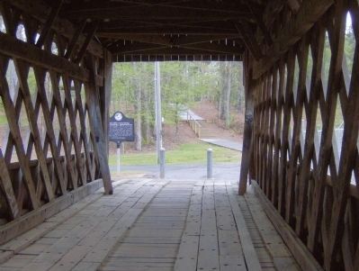 Poole's Mill Covered Bridge Interior image. Click for full size.