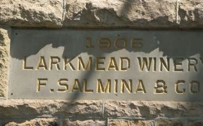 Larkmead Winery Cornerstone image. Click for full size.