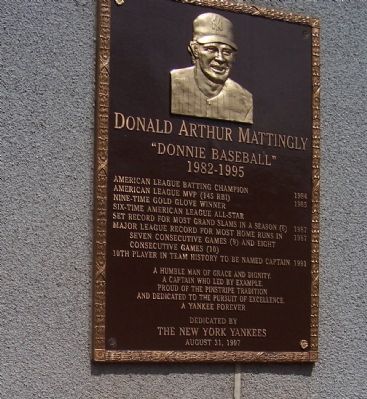 Donald Arthur Mattingly Marker image. Click for full size.