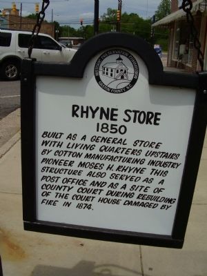 Rhyne Store Marker. Click for full size. Rhyne Store Marker image. Click for full size.