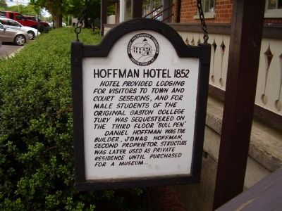 Hoffman Hotel 1852 Marker. Click for full size. Hoffman Hotel 1852 Marker image. Click for full size.