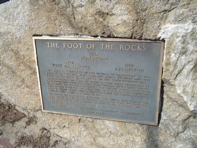 The Foot of the Rocks Marker image. Click for full size.