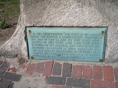 The Foot of the Rocks Marker. Click for full size. The Foot of the Rocks Marker image. Click for full size.