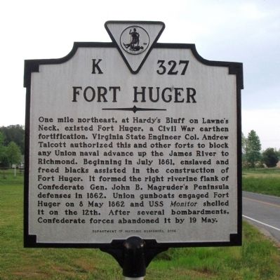 Fort Huger Marker image. Click for full size.