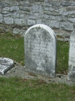 Grave of J. Anderson Kelso in church cemetery image. Click for full size.