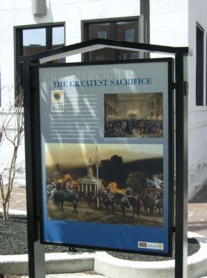 The Greatest Sacrifice Marker. Click for full size. The Greatest Sacrifice Marker image. Click for full size.