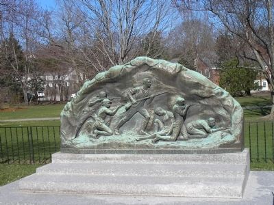 Memorial to the Lexington Minute Men Marker image. Click for full size.