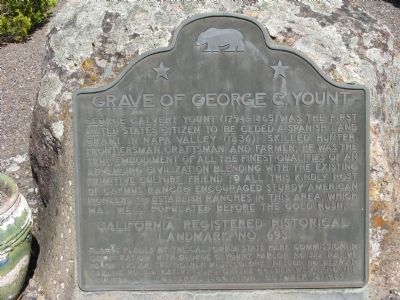 Grave of George C. Yount Marker image. Click for full size.