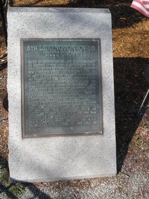 5th Lexington Marker. Click for full size. 5th Lexington Marker image. Click for full size.