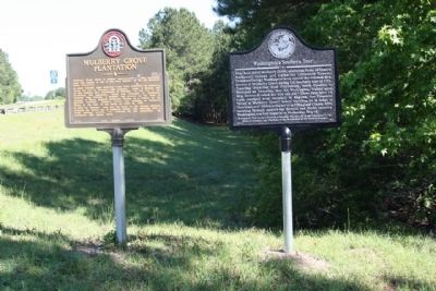 Washington's Southern Tour Marker shares location with Mulberry Plantation Marker image. Click for full size.