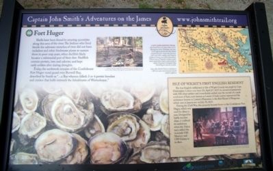 Fort Huger Marker. Click for full size. Fort Huger Marker image. Click for full size.
