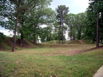Remains of the star-fort at Gloucester Point. image. Click for full size.