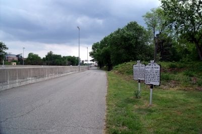 Gloucester Point Marker on Vernon Street.. Click for full size. Gloucester Point Marker on Vernon Street. image. Click for full size.