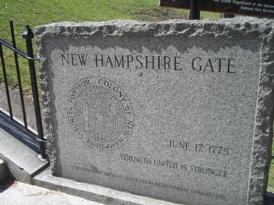 New Hampshire Gate Marker. Click for full size. New Hampshire Gate Marker image. Click for full size.