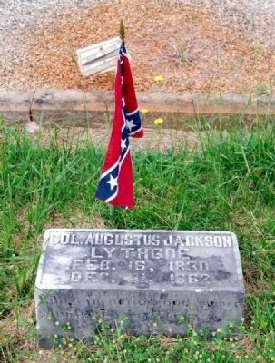 Col. Augustus Jackson Lythgoe<br>Long Cane Cemetery, Abbeville, SC image. Click for full size.