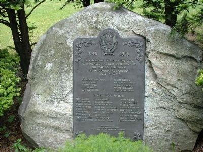 Founders and Proprietors Monument Marker. Click for full size. Founders and Proprietors Monument Marker image. Click for full size.