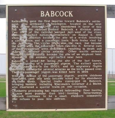Babcock Marker image. Click for full size.