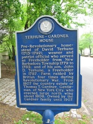 Terhune-Gardner House Marker image. Click for full size.