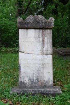 Nancy Calhoun Tombstone image. Click for full size.